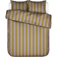 Essenza Dekbedovertrek Minte Stripe Pale Purple Olive Satijn-240 x 200 / 220 cm | Lits-Jumeaux