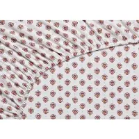 Pip studio Hoeslaken Jaipur Flower Fitted Sheet Licht Blauw Percal-140 x 200 cm