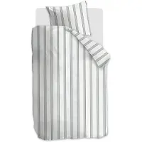 Vt wonen Dekbedovertrek vtwonen Fun Stripe Blauw Katoen-140 x 200 / 220 cm | 1-Persoons