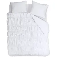 Rivièra Maison Dekbedovertrek Ruffle Wit 240x200/220 cm
