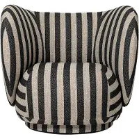 Ferm Living Rico lounge chair fauteuil Louisiana sand black