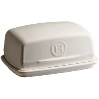 Emile Henry botervloot - 165 x 115 x 75 mm - crèmekleurig