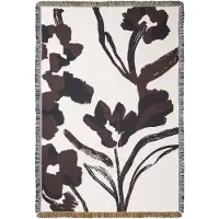Ferm Living Cilla tapestry plaid 120x170 cm Off-white-Dark grape