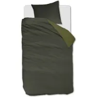 Beddinghouse Dekbedovertrek Warm Groen Flanel-140 x 200 / 220 cm | 1-Persoons