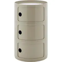 Kartell New Componibili Big 3 Elements | Dove Grey