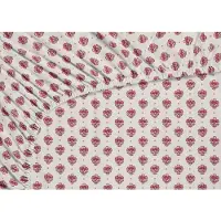 Pip studio Hoeslaken Jaipur Flower Fitted Sheet Licht Roze Percal-140 x 200 cm