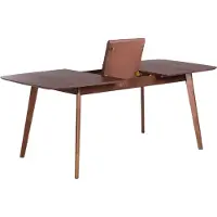 Beliani MADOX - Uitschuifbare eettafel - Donker hout - 90 x 150/190 cm - MDF