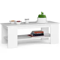 Akord Salontafel Koffietafel KAMI / Furniture Factory / Wit / 120 x 45 x 50 cm