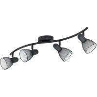 Eglo CAROVIGNO, 4 lampen, E14 fitting, IP20, zwart