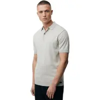 Genti Heren Polo's & T-shirts Polo 2 Button Ss 1260 - Lichtgrijs - Maat XXL