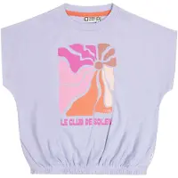 Tumble 'n dry T-shirt lila met textuur Paars Meisjes Katoen Ronde hals - maat 122