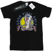 Disney Heren The Lion King Rafiki Alleen Goed Vibes T-shirt (Zwart)
