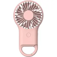 LONGZIMING -Mini Draagbare Handventilator – Koele Lucht – Handheld Reisventilator – Geschikt voor Kantoor, Buiten en Thuis (Roze)