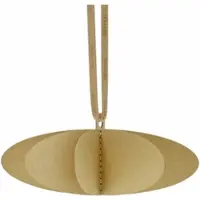Blomus Kerstornament Kazary Ellipses Tan (Set van 4)
