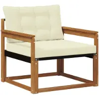 vidaXL Buiten bank set Massief Acaciahout en Textilene Naturel