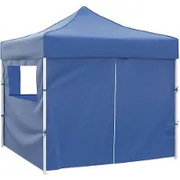 vidaXL Partytent Blauw 291 x 291 x 315 cm Oxford Stof
