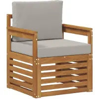 vidaXL Buiten bank set Massief Acacia Hout en Polyester