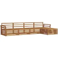 vidaXL Buiten bank set 5 pcs Naturel Massief Acacia Hout