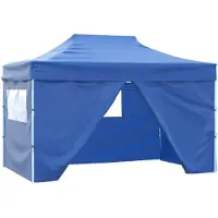 vidaXL Partytent Blauw 280 x 410 x 315 cm Oxford Stof