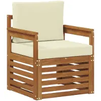 vidaXL Buiten bank set Massief Acacia Hout en Polyester