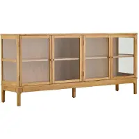 Ebuy24 Dressoir Zamora - Naturel Hout - 180x80x40cm