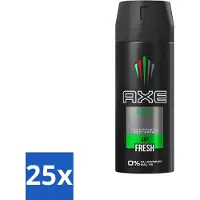 Axe - Deodorant Spray - Africa - Sinaasappel & Sandelhout - Verzorgend - 150 ml - Bulkverpakking - 25 stuks
