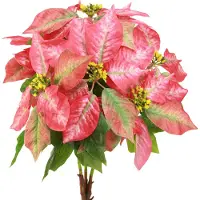 Viana Kerstster rood roze kunstkerstster L53cm
