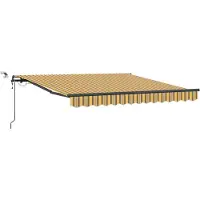 vidaXL Uitschuifbare luifel Meerkleurig 350 x 250 cm Polyester