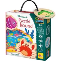 Lisciani Montessori houten puzzel - Rond