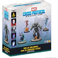 Atomic Mass Games Marvel Crisis Protocol Iron Lad, Iron Monger, Kang The conqueror and Rescue - Miniaturen - EN/ES/FR