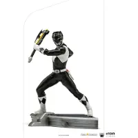 Iron Studios Mighty Black Ranger Art Scale Figure Zilver