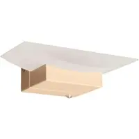 FISCHER&HONSEL GMBH LED-wandlamp Bowl TW, dimbaar, crème / amber, Woon-/ Eetkamer, metaal, Modern, LED wandlamp