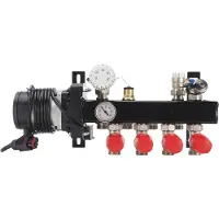 U-Tube Systems Compact Standaard Stalen Verdeler 15 Groeps
