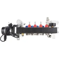 U-Tube Systems Professional Kunststof Stadswarmte-Verdeler 9 Groeps