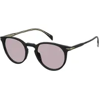 David Beckham Zonnebril - - DB 1139/S 807/GB - Zwarte kunststof montuur - Verloopglazen - UV400