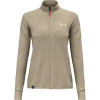 Salewa - Women's Puez Waffle Hybrid PL Jacket - Fleecevest 36, beige/bruin