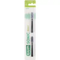 Gum ActiVital Sonic Daily Zwart opzetborstels - 2 stuks
