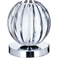 Searchlight Tafellamp Claw 14cm Chroom Met Helder Glas