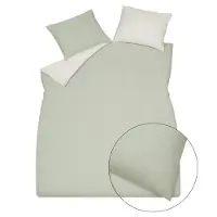 Vandyck Dekbedovertrek Pure 89 Smoke Green Satijn-200 x 200 / 220 cm | 2-Persoons
