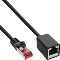 InLine S/FTP CAT6 Gigabit netwerk verlengkabel / zwart - 5 meter