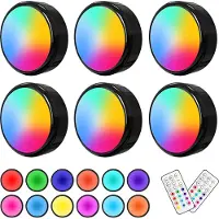 INF LED-spots 13 kleuren dimmer afstandsbediening 6-Pack