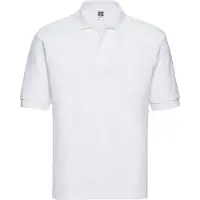 Russell athletic Russell Heren Klassiek Polycotton Poloshirt (Wit)