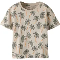 Name it Shirt 'NMMVALTHER' greige / groen / abrikoos