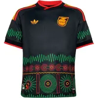 Adidas Functioneel shirt 'Jamaika 26 x Bob Marley' geel / smaragd / kersrood / zwart