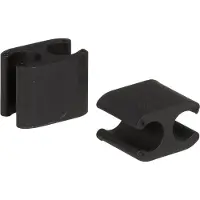 Elvedes kabelclips duo pvc voor di2 5,0 mm + 2,5 mm zwart (50 stuks)