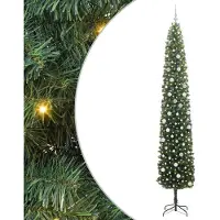 vidaXL Kunstkerstboom Groen 300 cm PVC en Staal en Kunststof