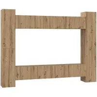 vidaXL Tv-meubelset 10 st 30,5 x 30 x 90 cm Artisan Eiken