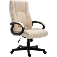 CLP XL Sparta Bureaustoel - ergonomische - voor volwassenen - kunstleer - creme
