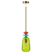 J-Line Ceiling light laurence glass mix