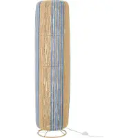 J-Line staanlamp blauw/natuurlijk - d34 h137 cm - metaal/touw